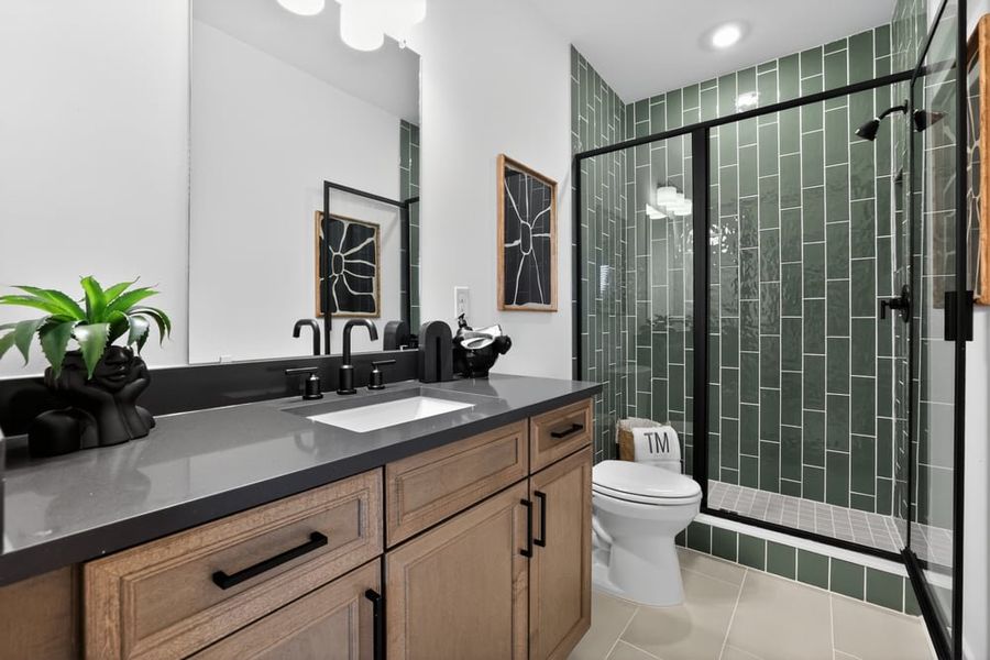 Furnished interior in a model home at Towson Village in Peachtree City (Image 14).