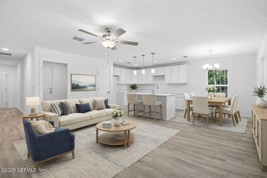 Furnished interior view inside a new home in , Jacksonville (Image 6).
