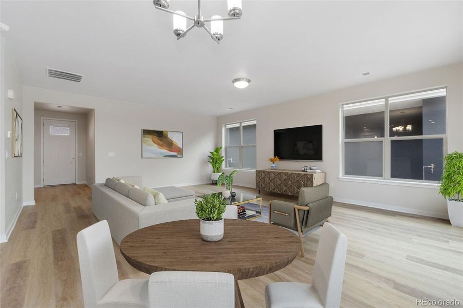Furnished interior view inside a new home in , Fort Lupton (Image 9).