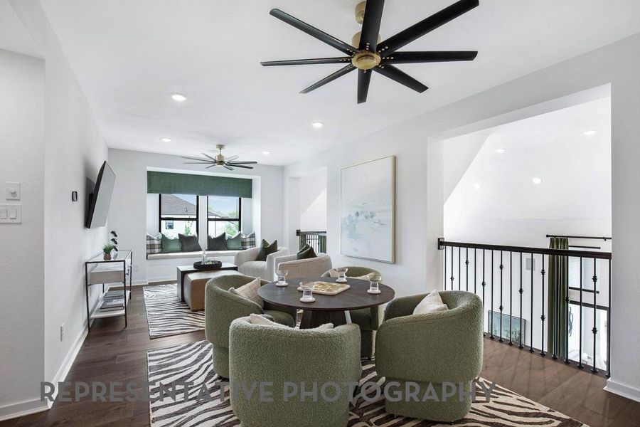 Furnished interior view inside a new home in Legacy, League City (Image 20).
