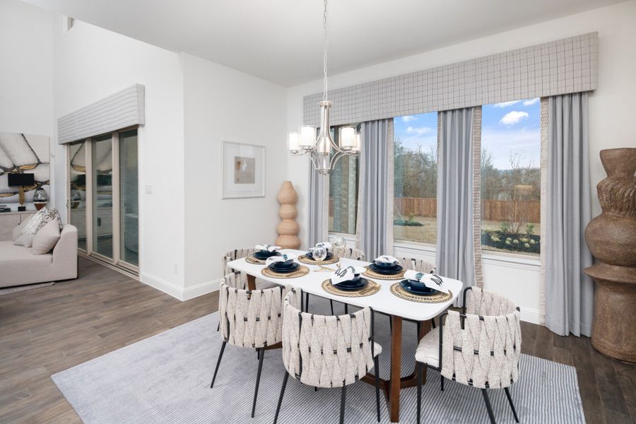 Representative furnished interior of a home built from the Kirby by UnionMain Homes in Cambridge Crossing, Celina (Image 7). Representative furnished interior of a home built from the Kirby by UnionMain Homes in Cambridge Crossing, Celina (Image 7).