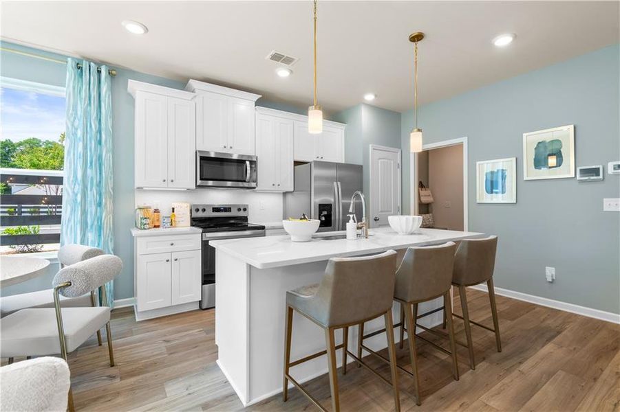 Furnished interior view inside a new home in Abbotts Crossing, Conyers (Image 13). Furnished interior view inside a new home in Abbotts Crossing, Conyers (Image 13).