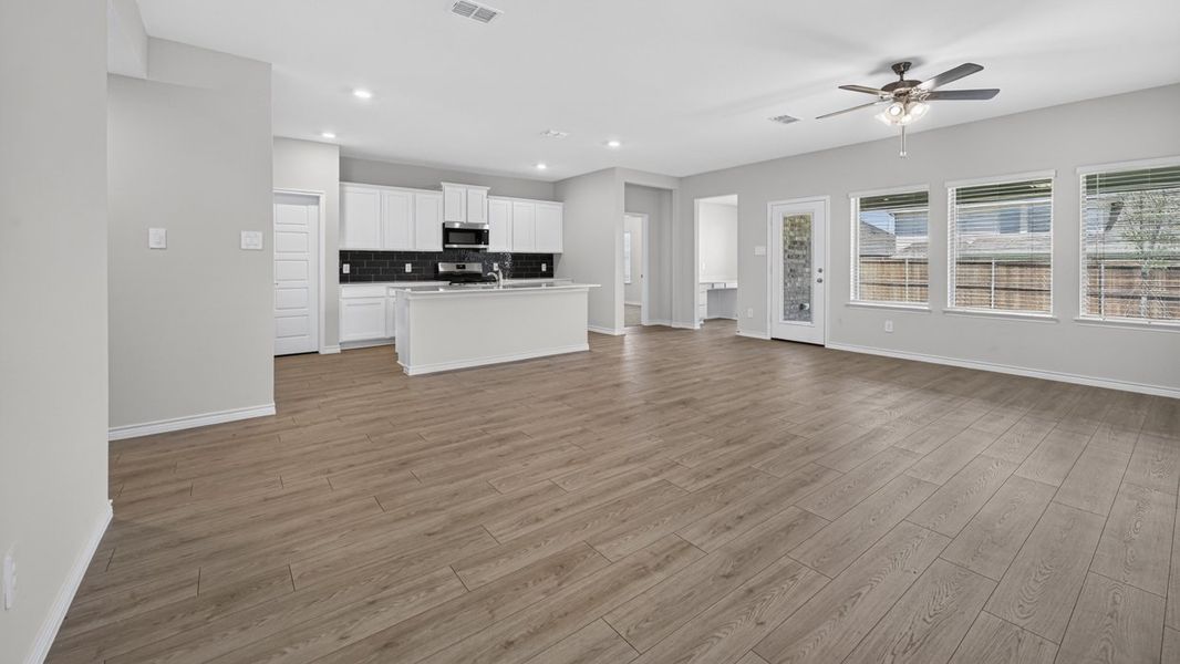 Representative unfurnished interior of a home built from the H158 Canyon by D.R. Horton in Lilybrooke at Legacy Hills, Celina (Image 5). Representative unfurnished interior of a home built from the H158 Canyon by D.R. Horton in Lilybrooke at Legacy Hills, Celina (Image 5).