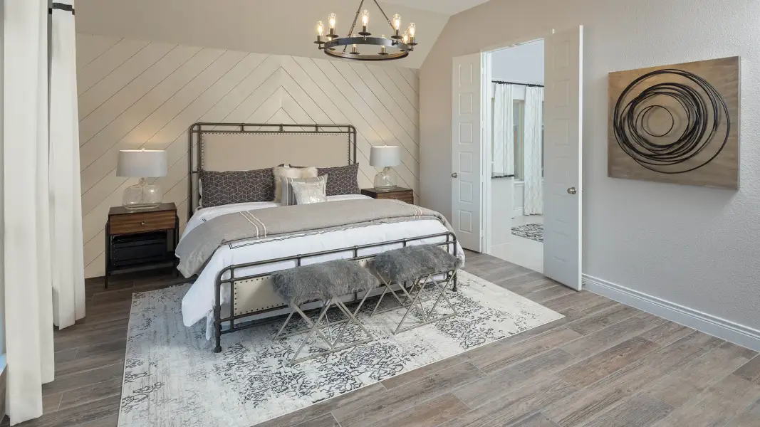 Furnished interior view inside a new home in Silo Mills, Cleburne (Image 67). Furnished interior view inside a new home in Silo Mills, Cleburne (Image 67).