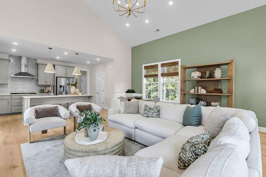 Furnished interior view inside a new home in Heron Preserve, Hanahan (Image 35). Furnished interior view inside a new home in Heron Preserve, Hanahan (Image 35).