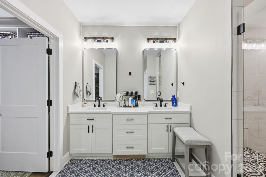 Primary Bath with Dual-Sink Vanity