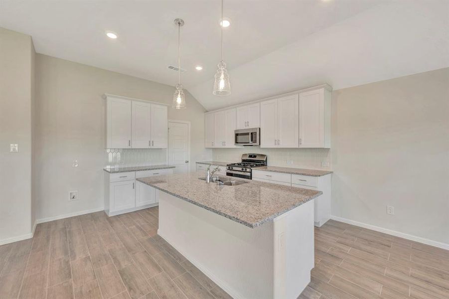 Furnished interior view inside a new home in The Preserve, Justin (Image 7).
