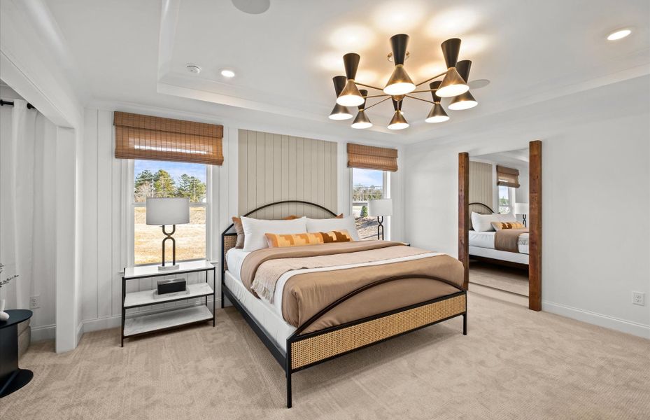 Representative furnished interior of a home built from the Continental by Pulte Homes in Elmbrook, Matthews (Image 47).