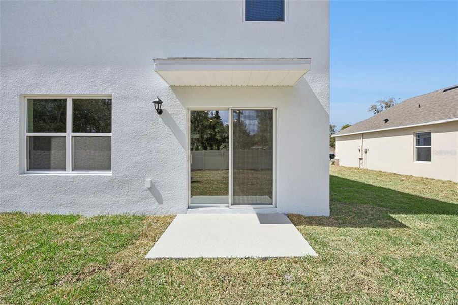 Exterior details and patio area of a home in Bradbury Estates, Sanford (Image 2).