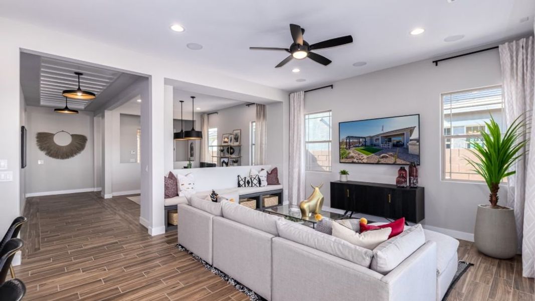 Representative furnished interior of a home built from the Windsor by Taylor Morrison in Legado Landmark Collection, Queen Creek (Image 56).