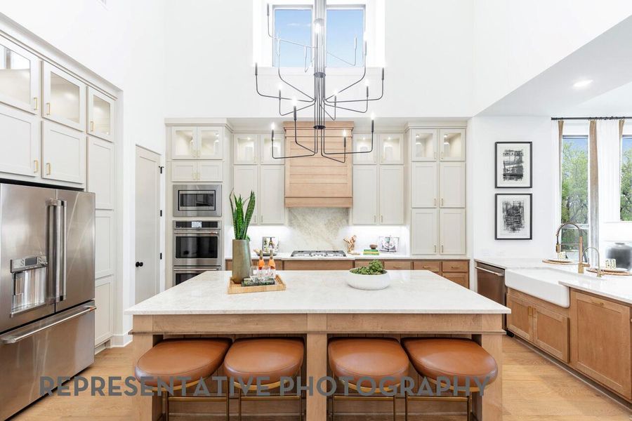 Furnished interior view inside a new home in Santa Rita Ranch, Liberty Hill (Image 14). Furnished interior view inside a new home in Santa Rita Ranch, Liberty Hill (Image 14).