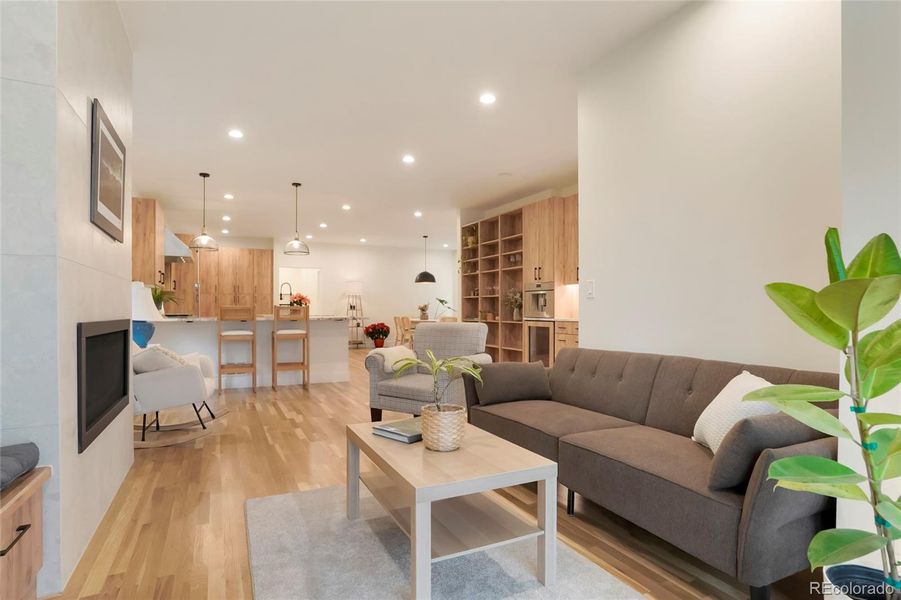 Furnished interior view inside a new home in , Denver (Image 9). Furnished interior view inside a new home in , Denver (Image 9).