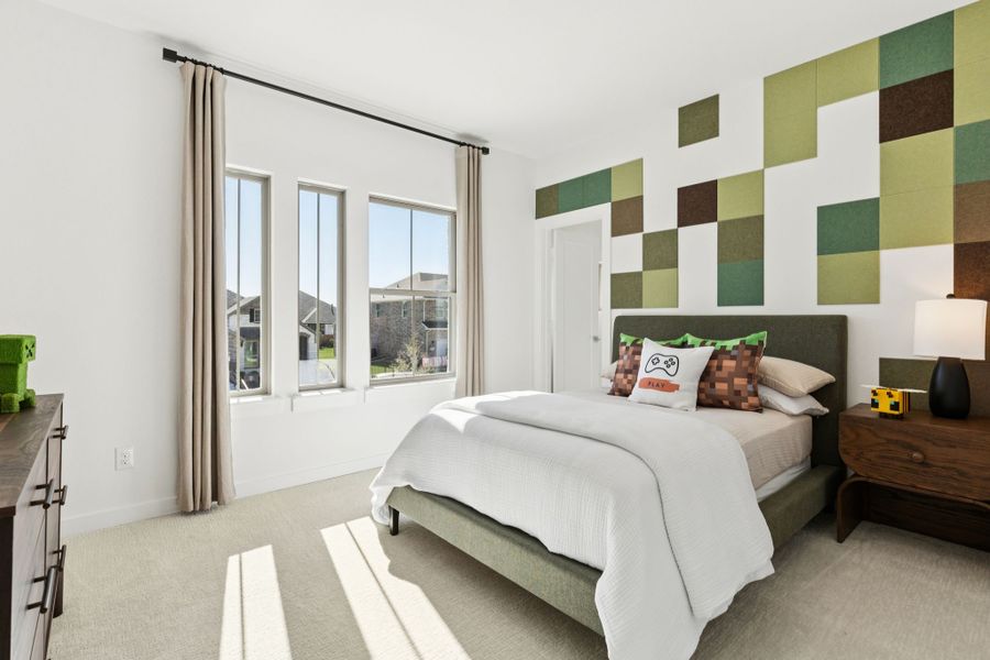 Bedroom in the Winters home plan by Trophy Signature Homes