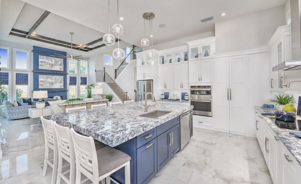 Furnished interior in a model home at Laureate Park in Orlando (Image 24).