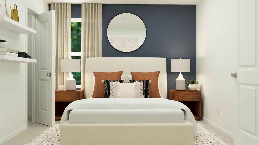 Furnished interior view inside a new home in Rancho Del Cielo, Jarrell (Image 15).