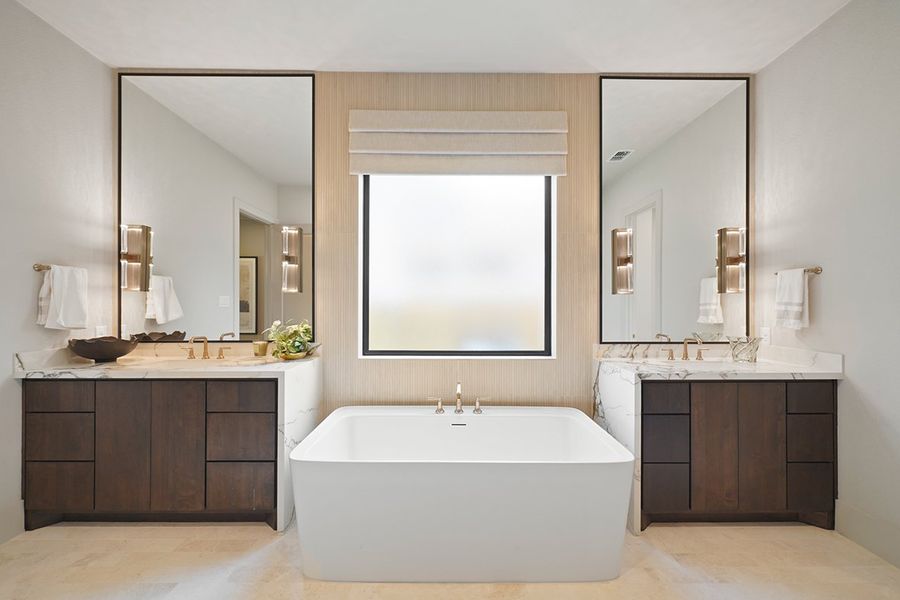 Furnished interior view inside a new home in COLTON - Fedrick Harris, Todd Mission (Image 39).