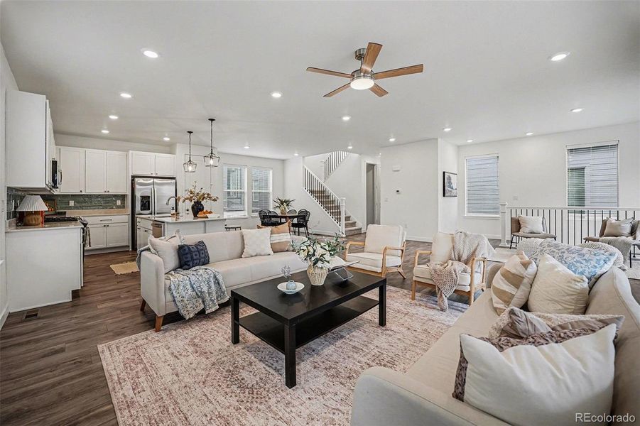 Furnished interior view inside a new home in Red Rocks Ranch, Morrison (Image 16).