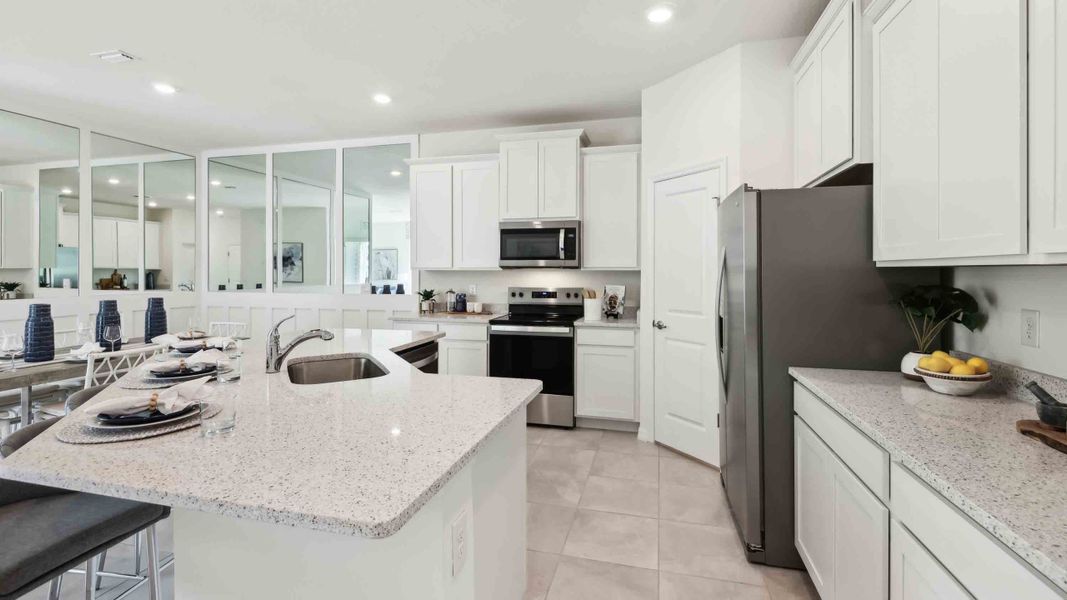 Representative furnished interior of a home built from the Siesta by D.R. Horton in Ocala Preserve, Ocala (Image 11).