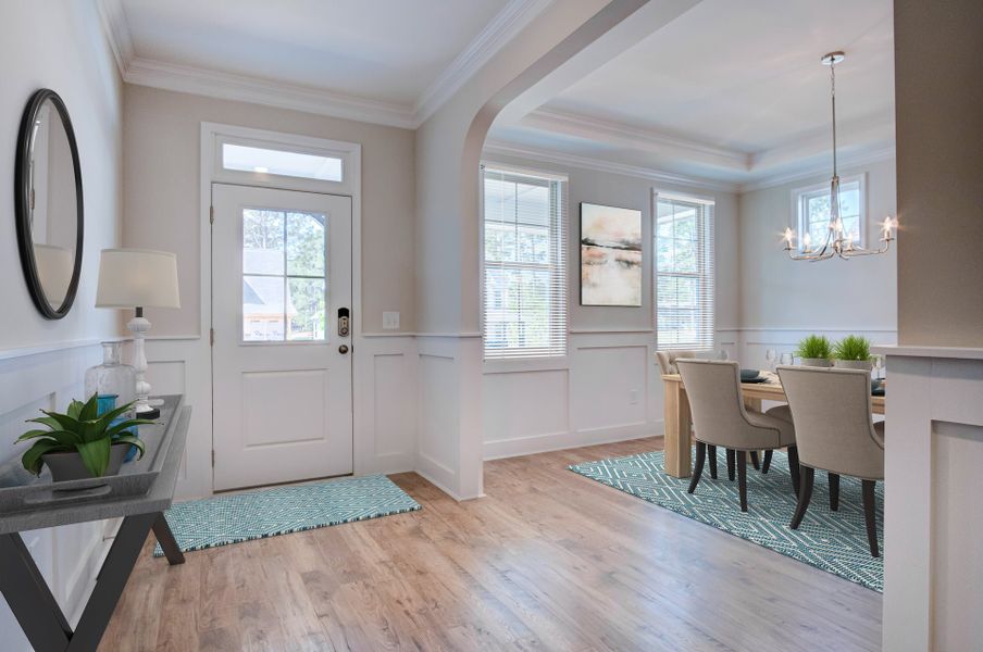 Representative furnished interior of a home built from the Brooks by McKee Homes in Legacy Lakes, Aberdeen (Image 3).