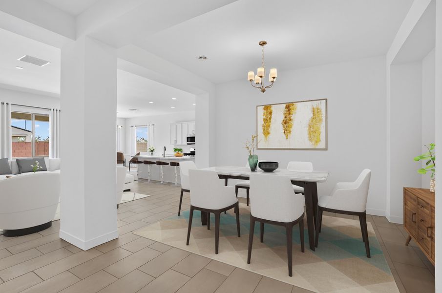 Furnished interior view inside a new home in Stonehaven, Glendale (Image 10).