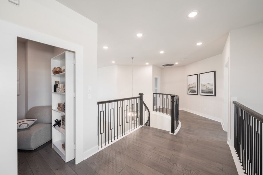 Representative furnished interior of a home built from the Bogata by Tri Pointe Homes in Harvest Green, Richmond (Image 78).
