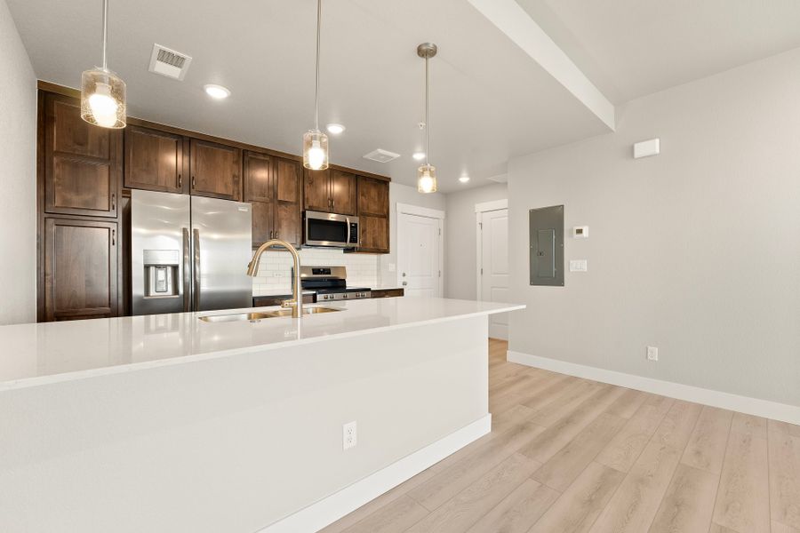 Furnished interior view inside a new home in The Lakes at Centerra, Loveland (Image 4).