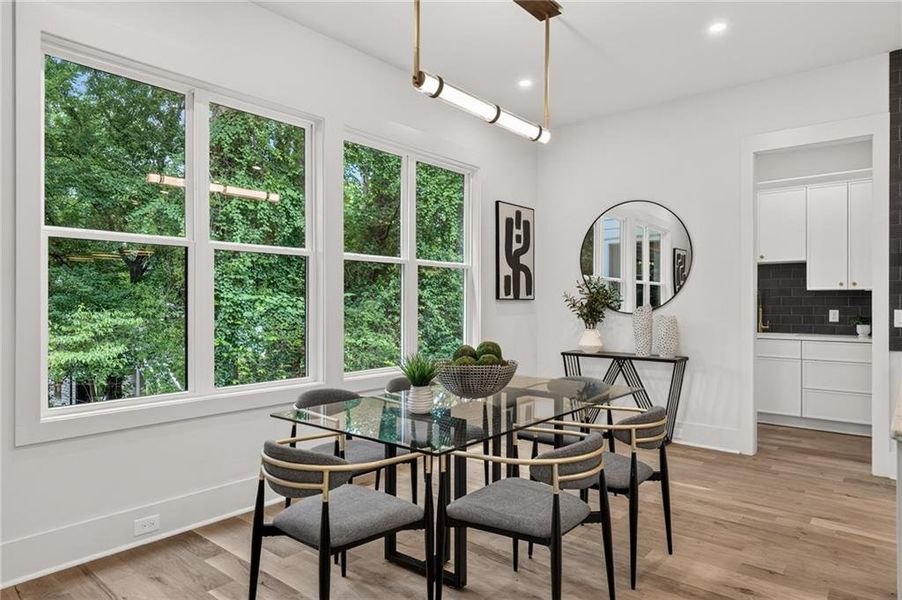 Furnished interior view inside a new home in , Atlanta (Image 38).