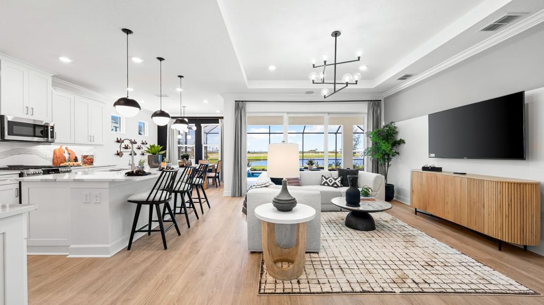 Representative furnished interior of a home built from the Monte by Taylor Morrison in Skye Ranch Community Group Page, Sarasota (Image 5).