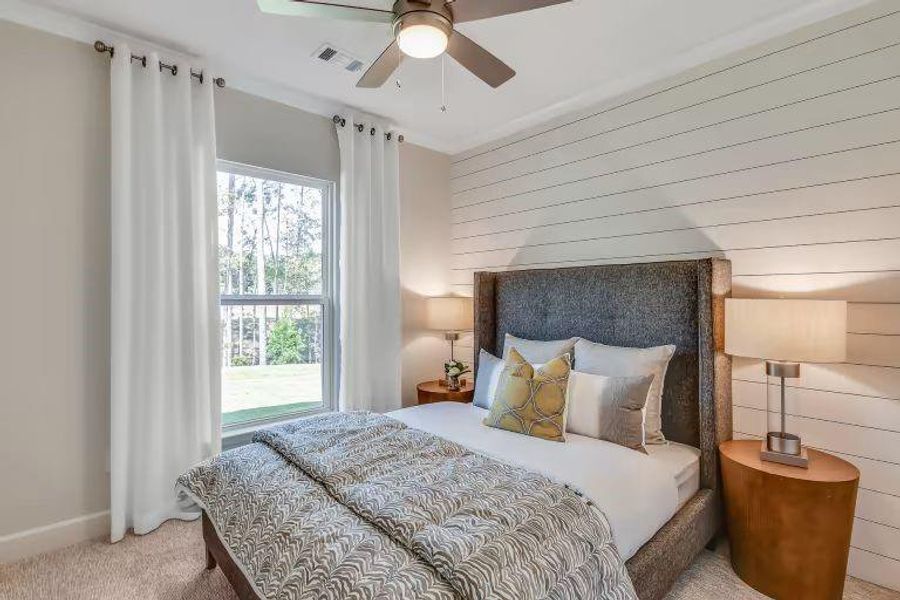 Furnished interior view inside a new home in Riversprings, Dacula (Image 10).