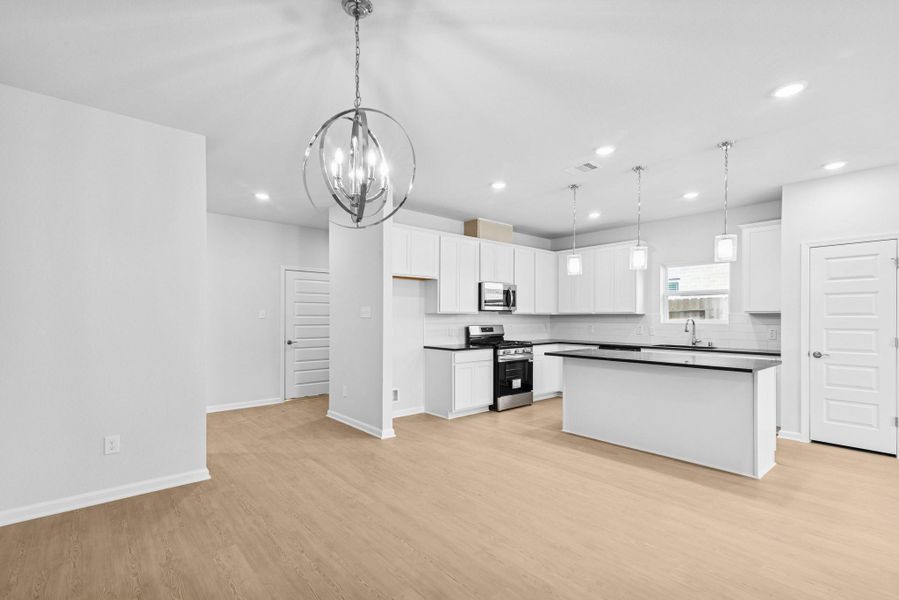 The Pearson- Dining Area into Kitchen