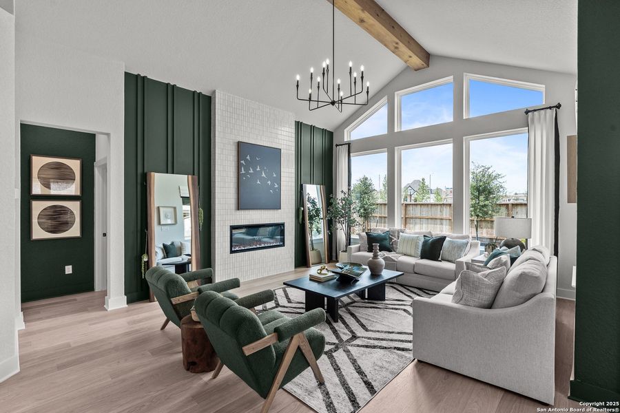 Furnished interior view inside a new home in Stillwater Ranch, San Antonio (Image 6).