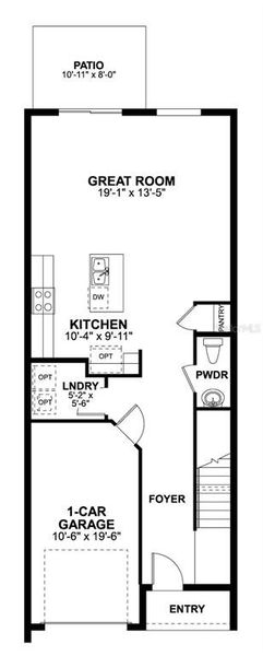 2D floor plan layout of this home in Tyson Ranch, Orlando, FL (Image 5). 2D floor plan layout of this home in Tyson Ranch, Orlando, FL (Image 5).