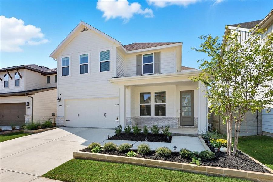 Front exterior of a new home in , Argyle, TX, highlighting curb appeal (Image 24). Front exterior of a new home in , Argyle, TX, highlighting curb appeal (Image 24).