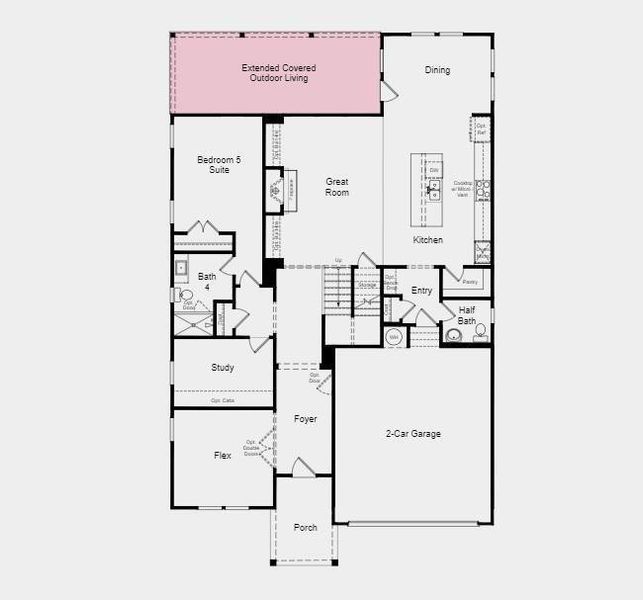 2D floor plan layout of this home in Bailey Fence, Dacula, GA (Image 3). 2D floor plan layout of this home in Bailey Fence, Dacula, GA (Image 3).