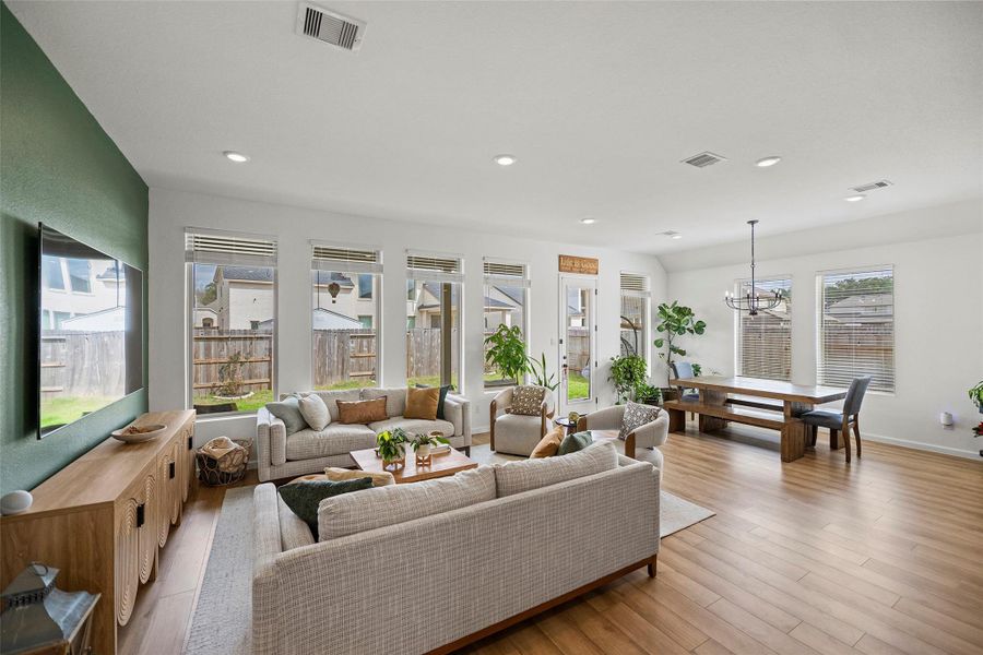 Furnished interior view inside a new home in The Trails, New Caney (Image 35). Furnished interior view inside a new home in The Trails, New Caney (Image 35).