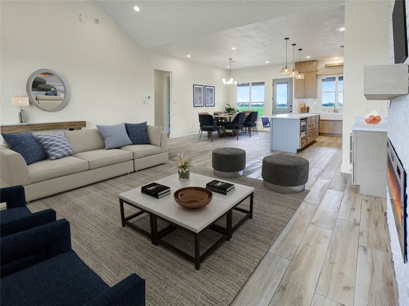 Furnished interior view inside a new home in , Angleton (Image 7).