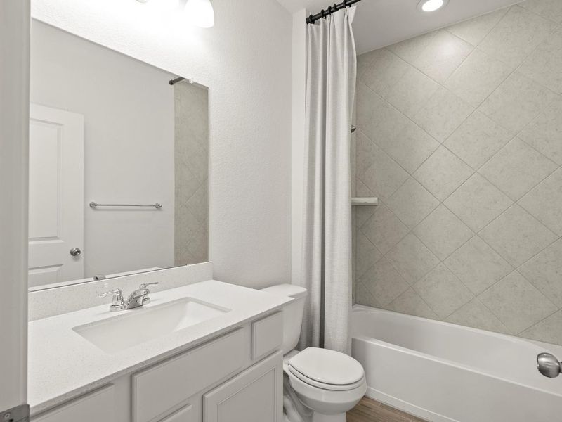 Furnished interior view inside a new home in Cool Water at Sonterra, Jarrell (Image 8).