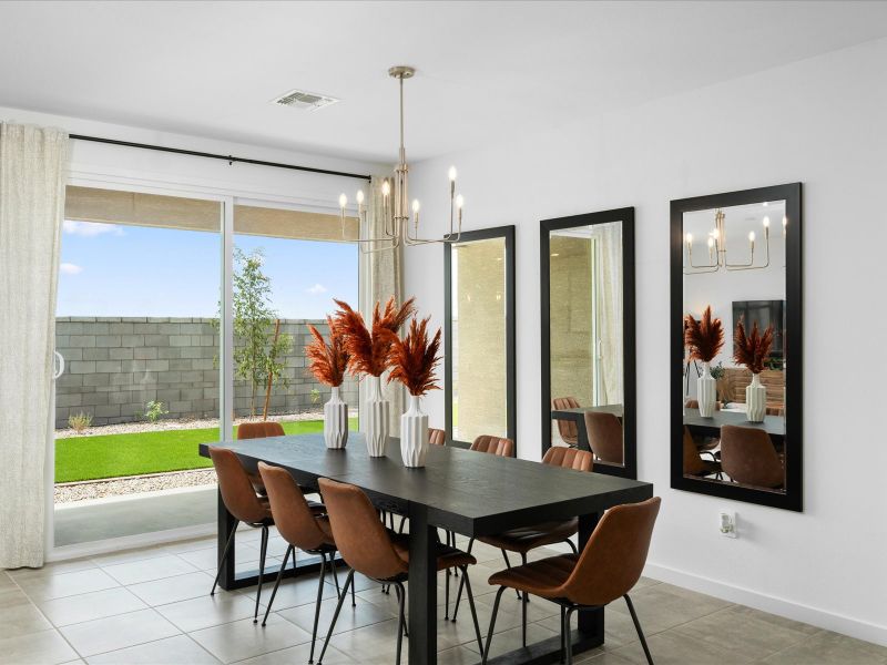 Dining Room in the Lark Floorplan at Rancho Mirage