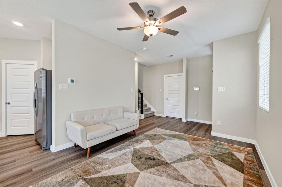 Furnished interior view inside a new home in Park Row Village, Houston (Image 7). Furnished interior view inside a new home in Park Row Village, Houston (Image 7).