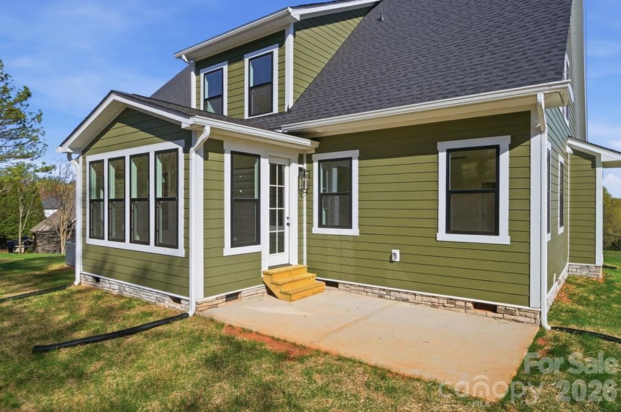 Exterior details and patio area of a home in , Cherryville (Image 31).