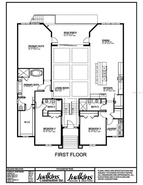 2D floor plan layout of this home in , Hernando Beach, FL (Image 3).