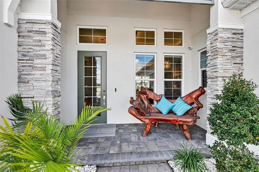 Exterior details and patio area of a home in , Sarasota (Image 3).