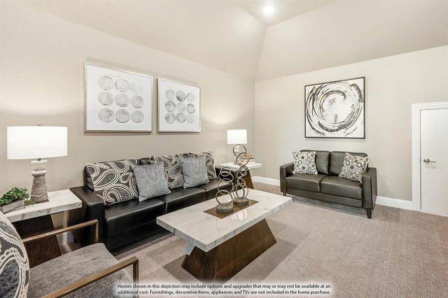 Furnished interior view inside a new home in Wildflower Ranch, Fort Worth (Image 31).