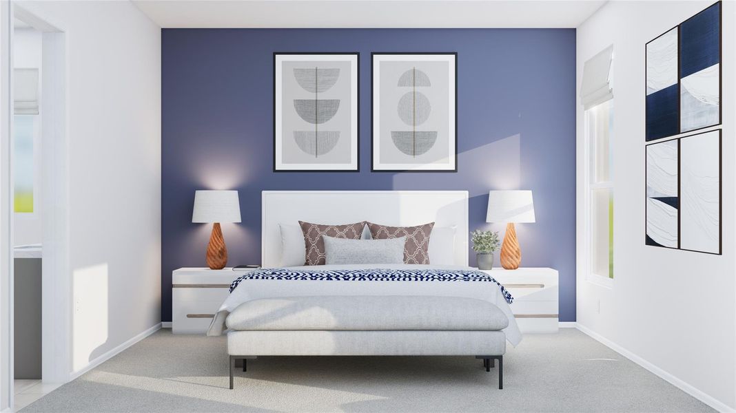 Furnished interior view inside a new home in Anniston, Katy (Image 9).