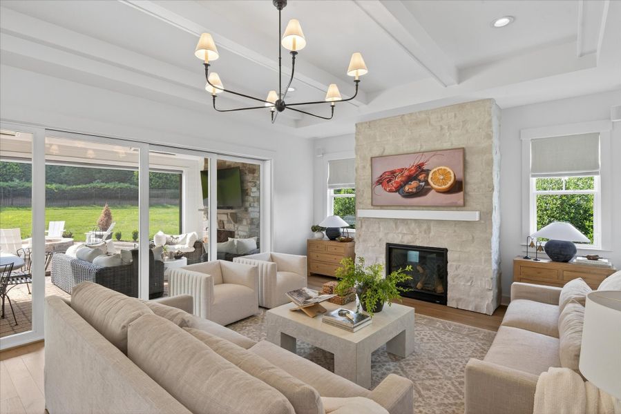Representative furnished interior of a home built from the Laguna Sur by Classica Homes in Enclave at McKee, Charlotte (Image 14).