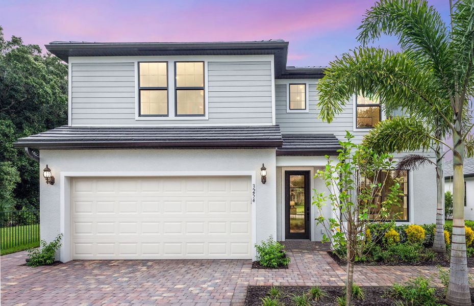Representative exterior photo of a completed home built from the Winthrop by Pulte Homes in Reagan Landing, Bradenton, FL (Image 19).