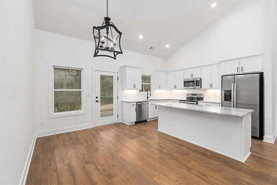 Furnished interior view inside a new home in , Monroe (Image 8).
