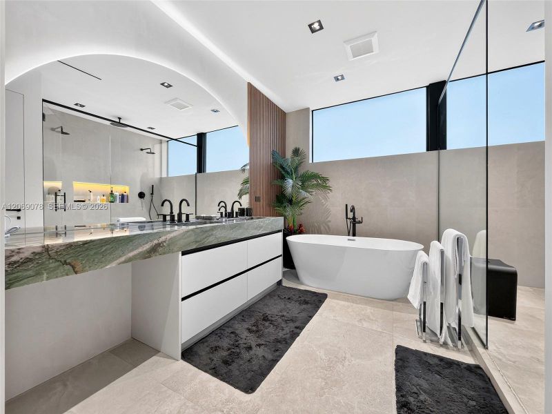 Furnished interior view inside a new home in , Miami (Image 11).