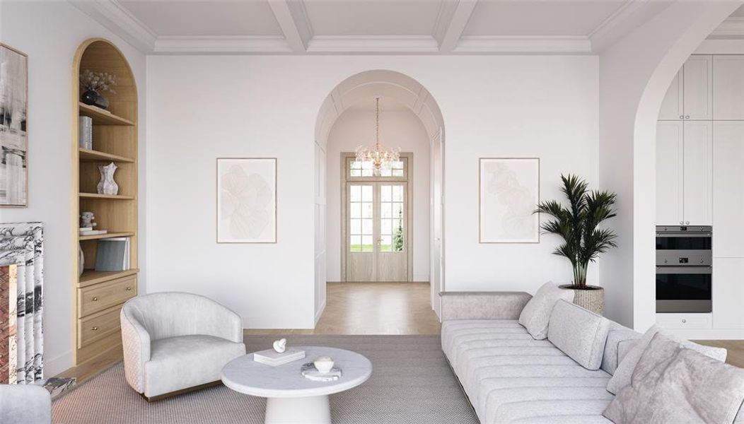 Furnished interior view inside a new home in , Dallas (Image 6).