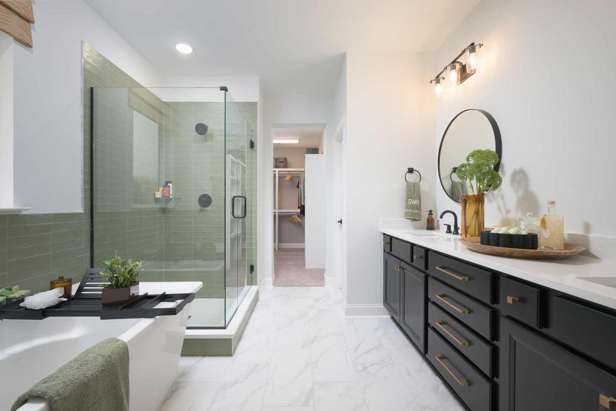 Representative furnished interior of a home built from the The Satinwood by David Weekley Homes in The Preserve at Five Oaks, Lebanon (Image 4).